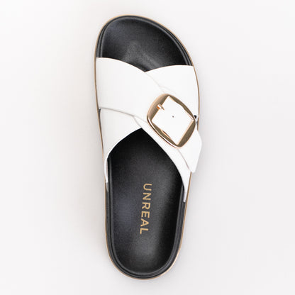 Crossover Sandal With Side Buckle _ 166441