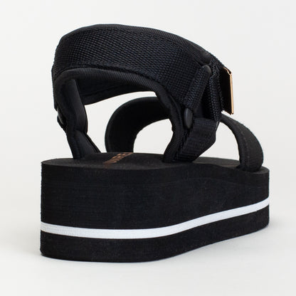 Wedge With Stitch Detail And Printed Ankle _ 167676