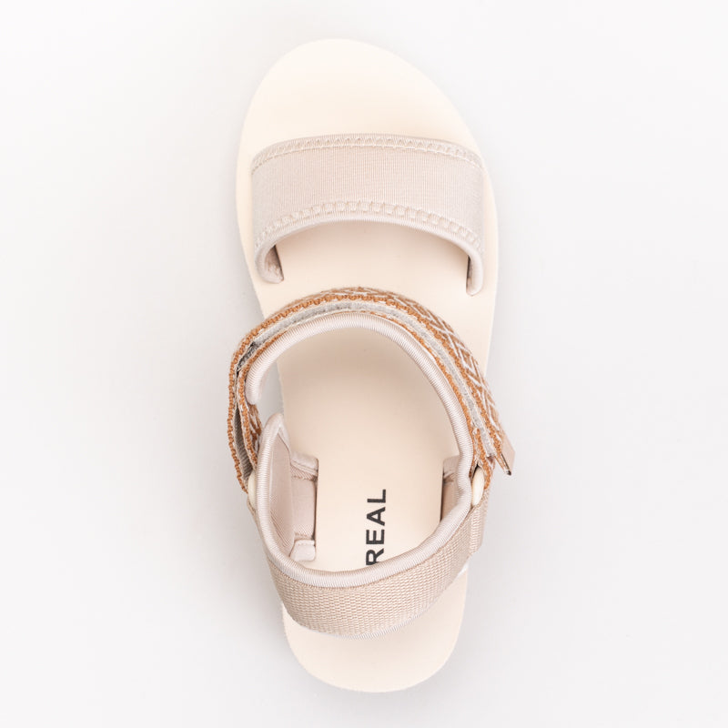 Wedge With Stitch Detail And Printed Ankle _ 167675