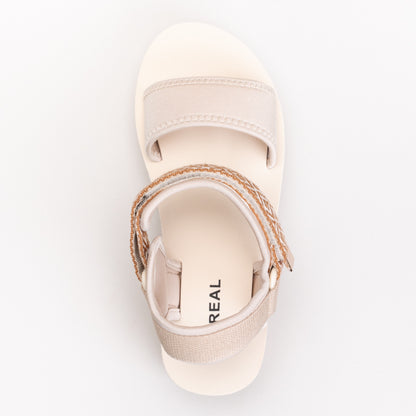 Wedge With Stitch Detail And Printed Ankle _ 167675