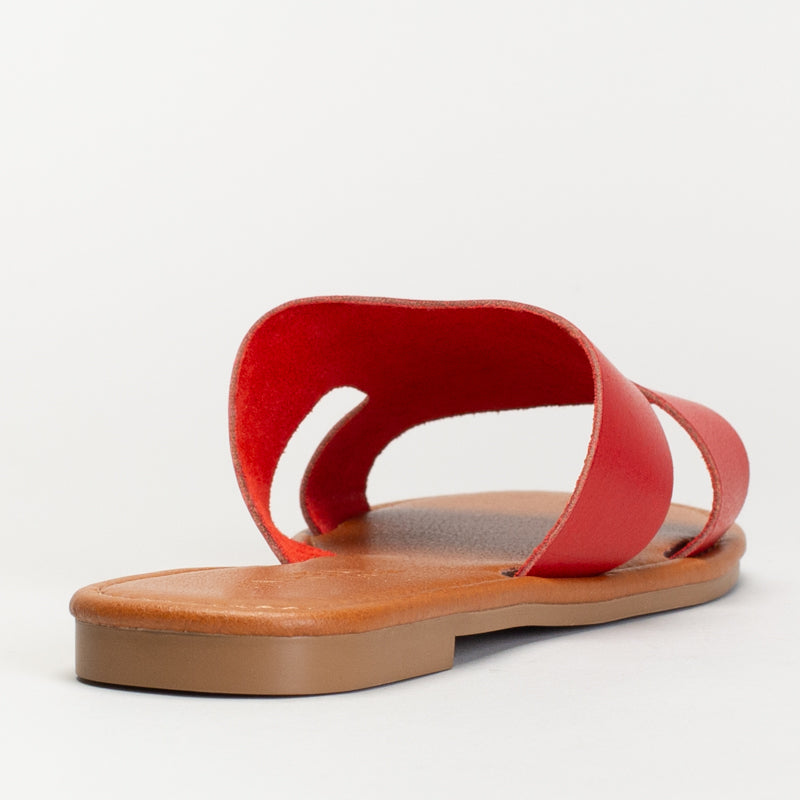 H-Band Leather Mule Sandal _ 171604