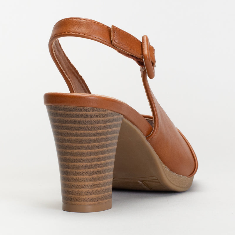 Sling Back Peep Toe _ 166408