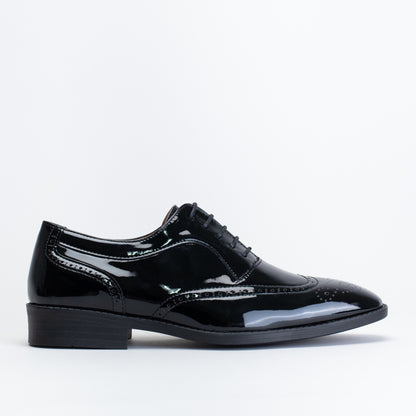 Mancini Men Patent Brogue Oxford _ 150940