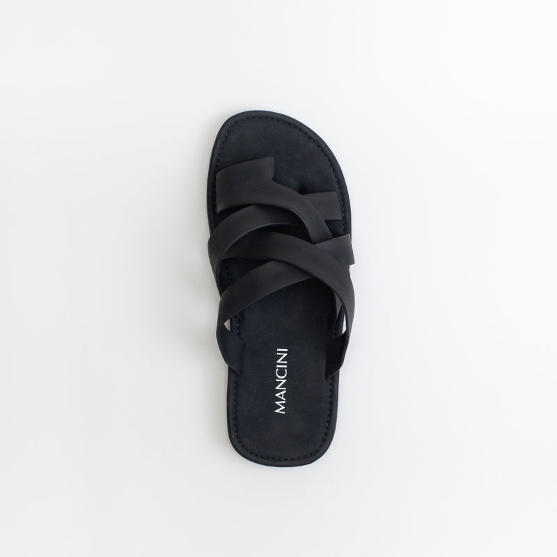 Mancini Men Textured Toe Loop Sandal _ 150813