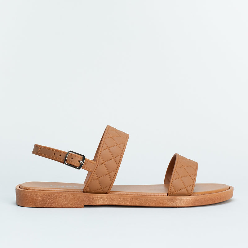 Quilted Ankle Strap Sandal _ 159940