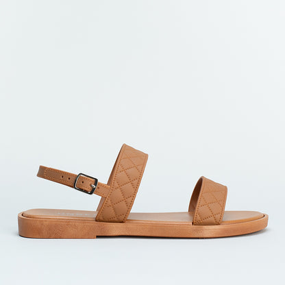 Quilted Ankle Strap Sandal _ 159940