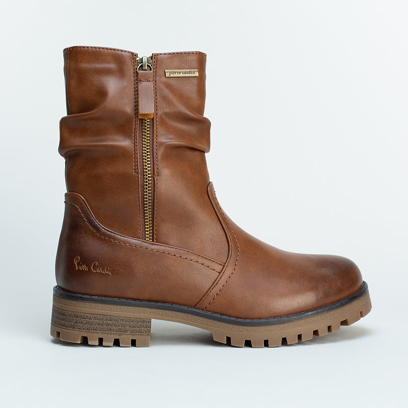 Zip Detail Ankle Boot _ 160050