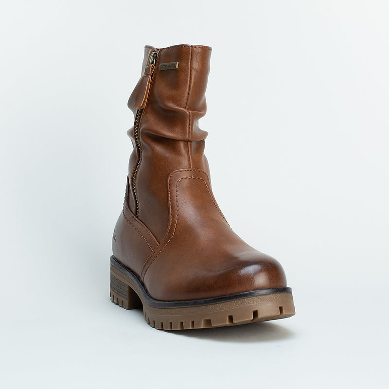 Zip Detail Ankle Boot _ 160050