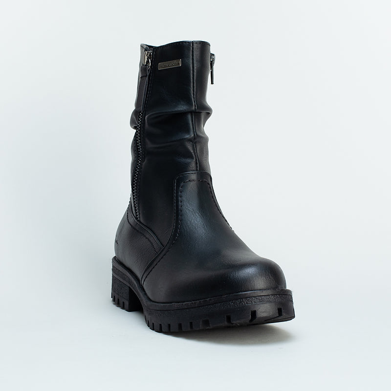 Zip Detail Ankle Boot _ 160051