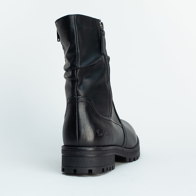 Zip Detail Ankle Boot _ 160051