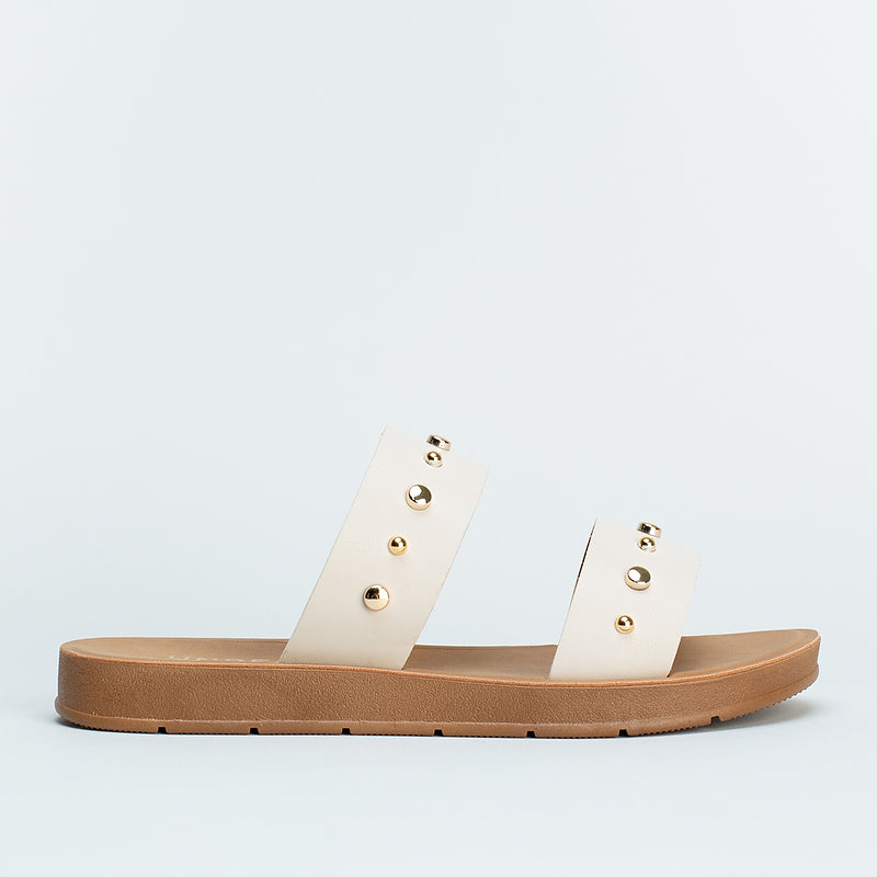 Double Band Stud Sandal _ 161543