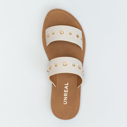 Double Band Stud Sandal _ 161543