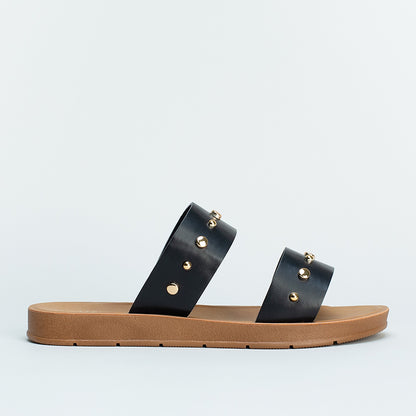Double Band Stud Sandal _ 161542