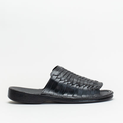 Men's Interweave Black Sandal _ 140562