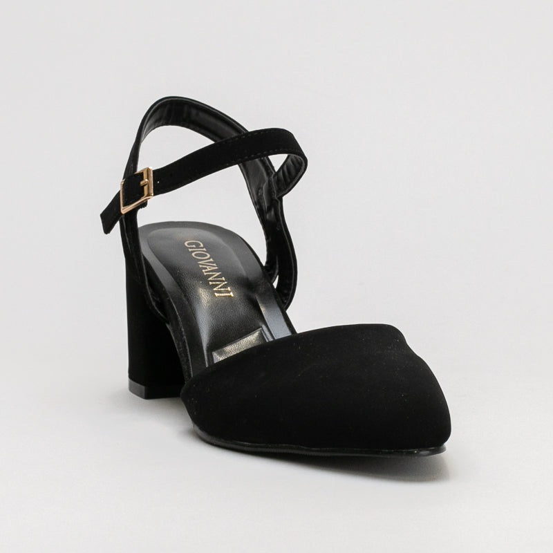 Block Heel with Ankle Strap _ 160770