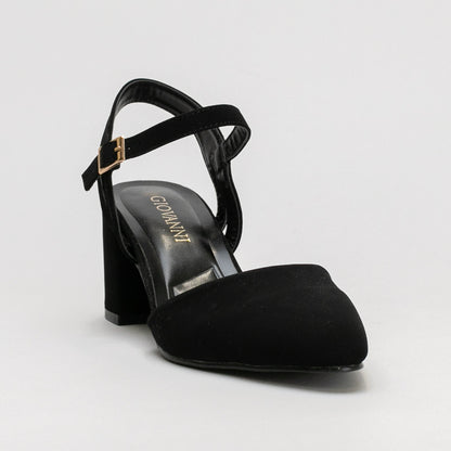 Block Heel with Ankle Strap _ 160770