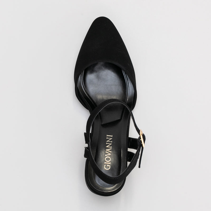 Block Heel with Ankle Strap _ 160770