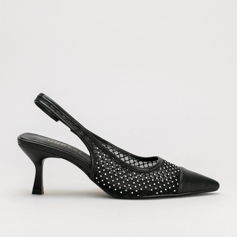 Kitten Heel Pointy Sling Back _ 161378