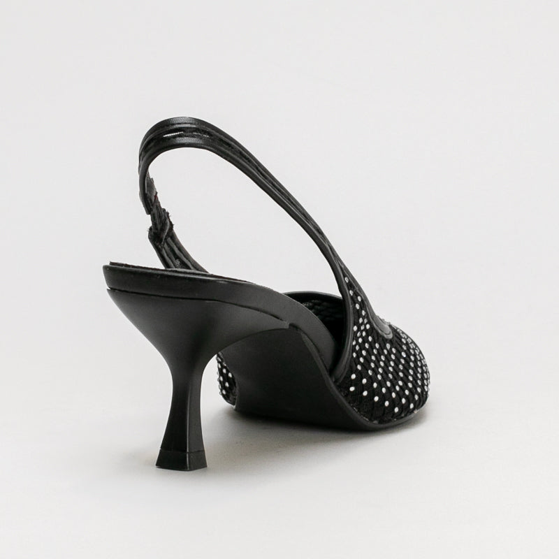 Kitten Heel Pointy Sling Back _ 161378