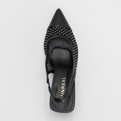 Kitten Heel Pointy Sling Back _ 161378