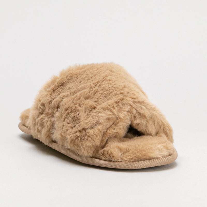 Furry Slide Slipper _ 160041