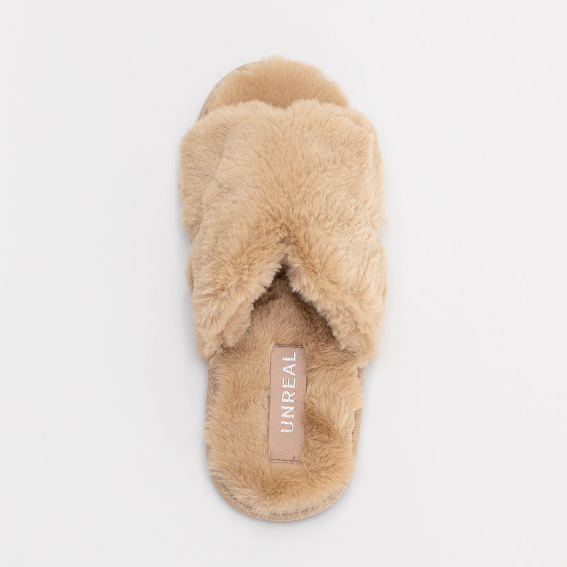 Furry Slide Slipper _ 160041