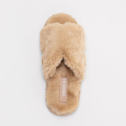 Furry Slide Slipper _ 160041