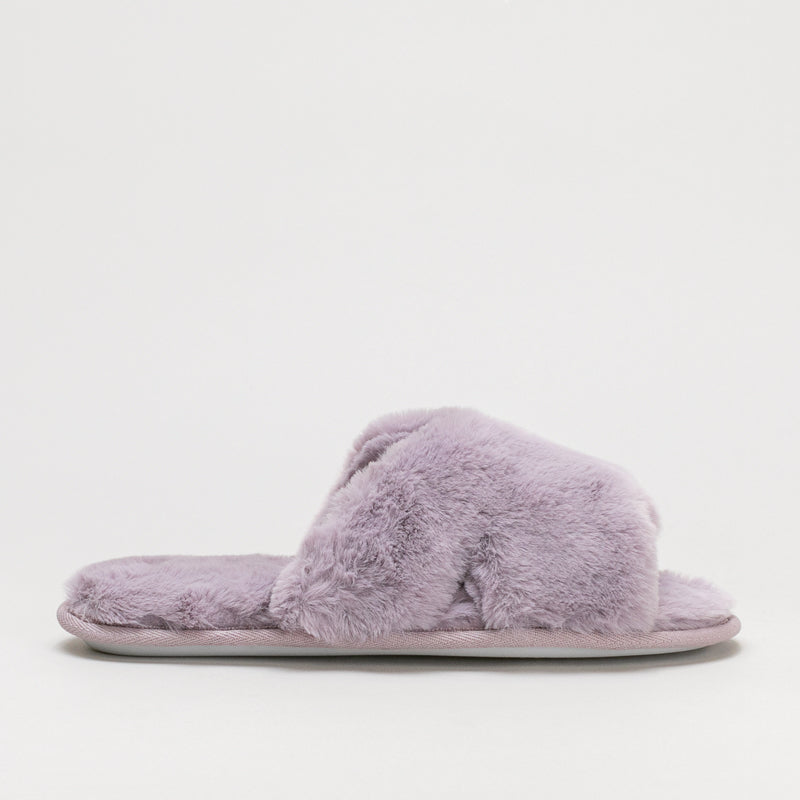 Furry Slide Slipper _ 160042