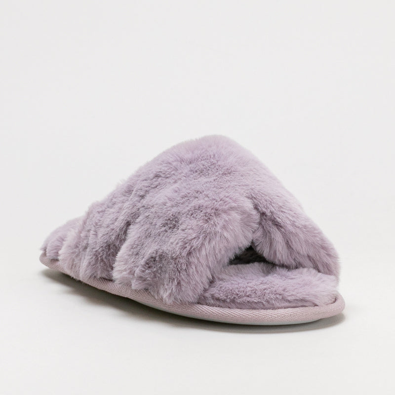 Furry Slide Slipper _ 160042