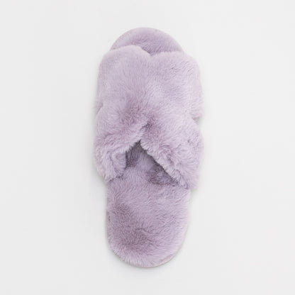 Furry Slide Slipper _ 160042
