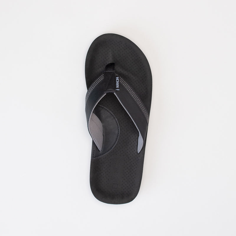 Mancini Men Pin Punch Footbed Sandal _ 150661