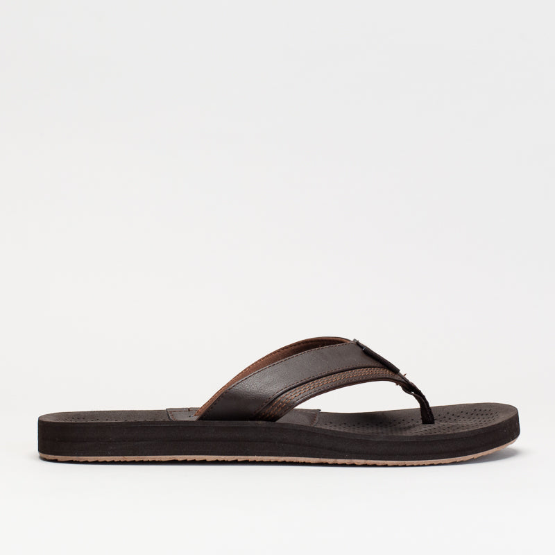 Mancini Men Pin Punch Footbed Sandal _ 150661