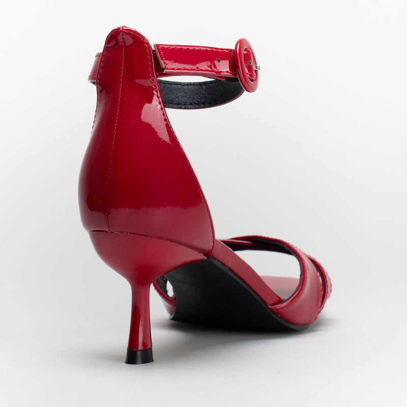 Kitten Heel With Cross Over Strap