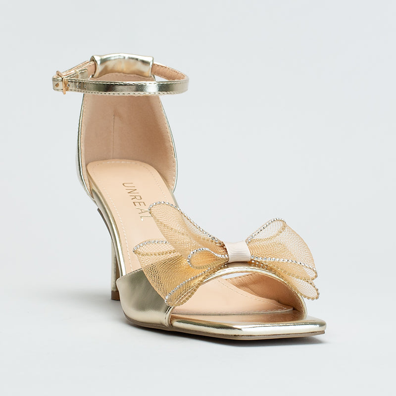 STILETTO ANKLE STRAP WITH BOW DETAIL