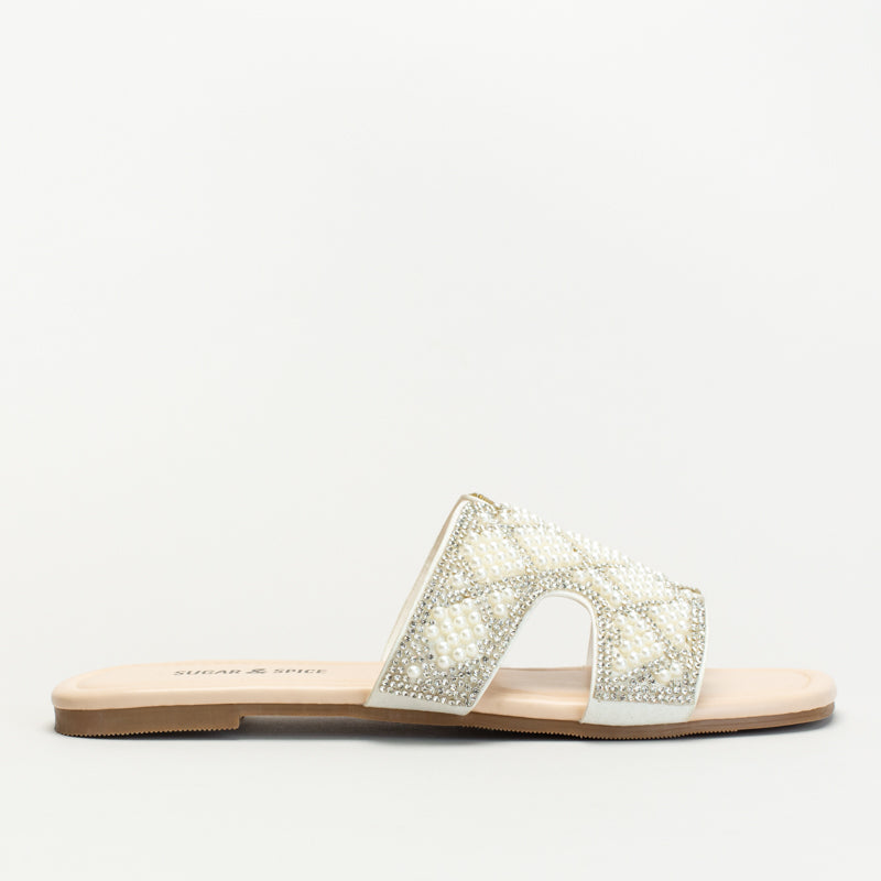 Pearl encrusted sandal