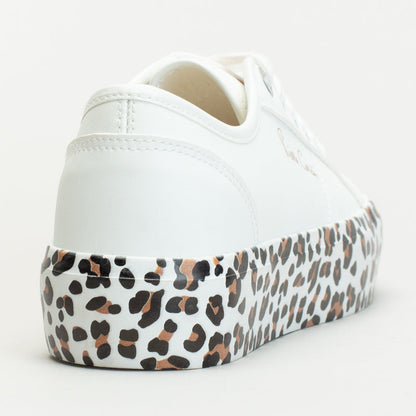 Pc Lace Up Sneaker With Animal Print Outsole _ 166555