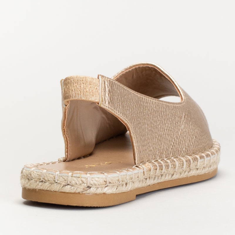 Flatform Espadrille Sling Back