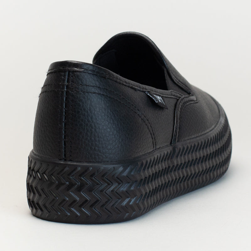 TOMY LINEN PLATFORM SLIP ON