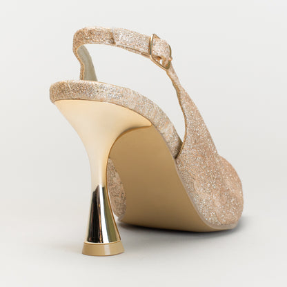 Ladies lace slingback court