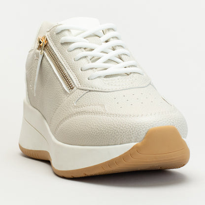 Wedge Sneaker With Side Zip