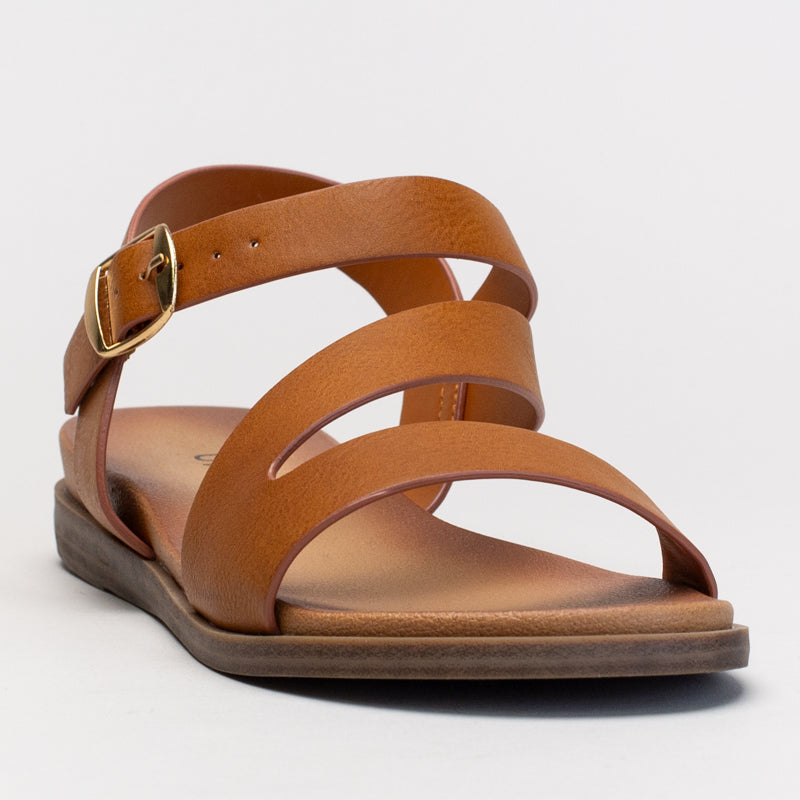 ASYMMETRICAL STRAP SANDAL