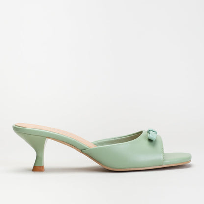 Kitten Heel Mule With Bow _ 166392