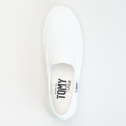 Tomy Linen Platform Slip On