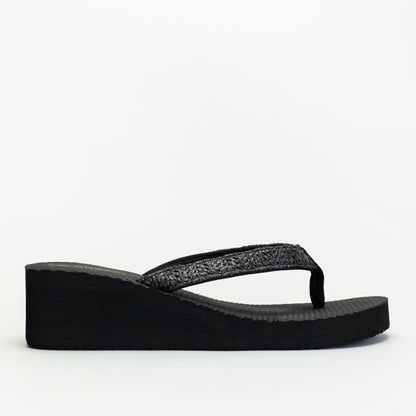 RAFIA PLATFORM THONG