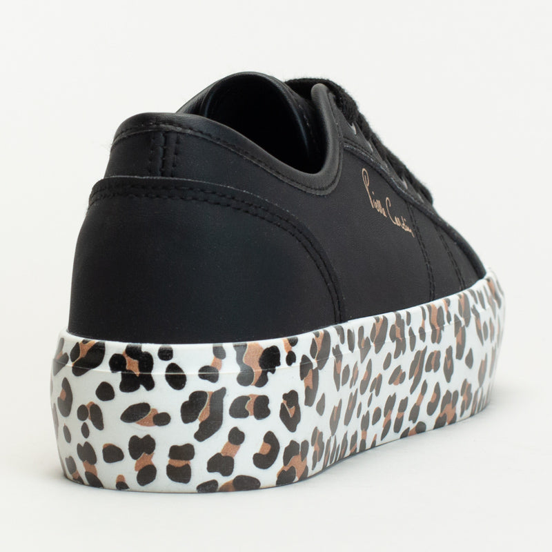 Pc Lace Up Sneaker With Animal Print Outsole _ 166554