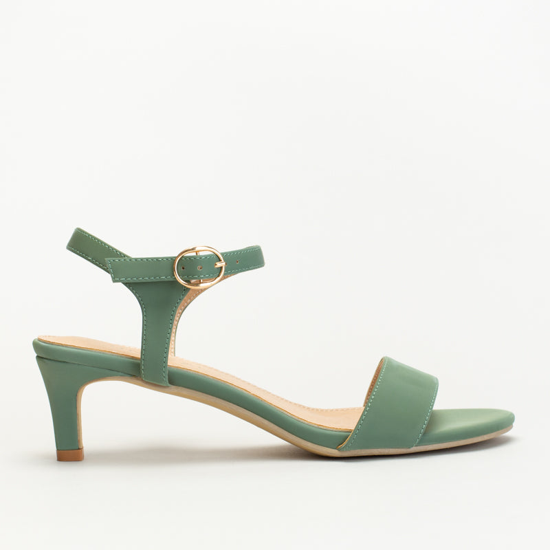 Kitten Heel With Solid Vamp Strap