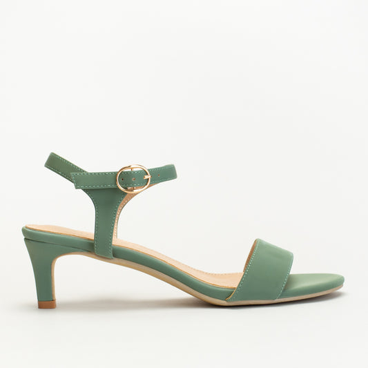 Kitten Heel With Solid Vamp Strap