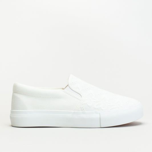 Slip On Platform With Anglaise Upper