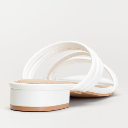 Strappy Slip On Block Heel