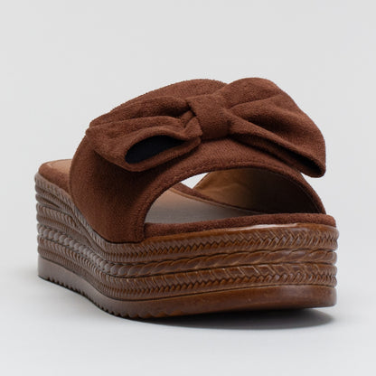 Platform Mock Espadrille  Platfrom With Bow Detail